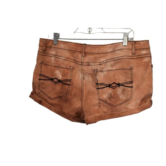 Juniors Mudd Custom Bleach Dye Short Shorts Size 17 - Picture 2 of 5